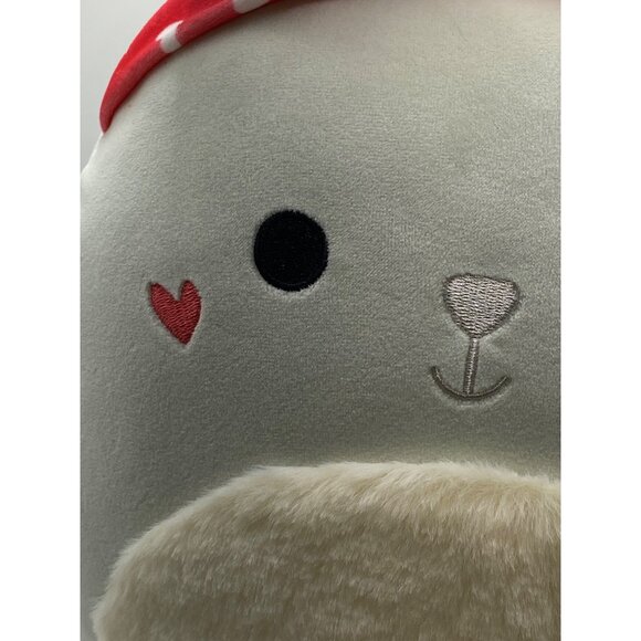 Squishmallows  Valentines Bunny Plush With Heart Accents & Bow Tie Headband - Picture 2 of 13
